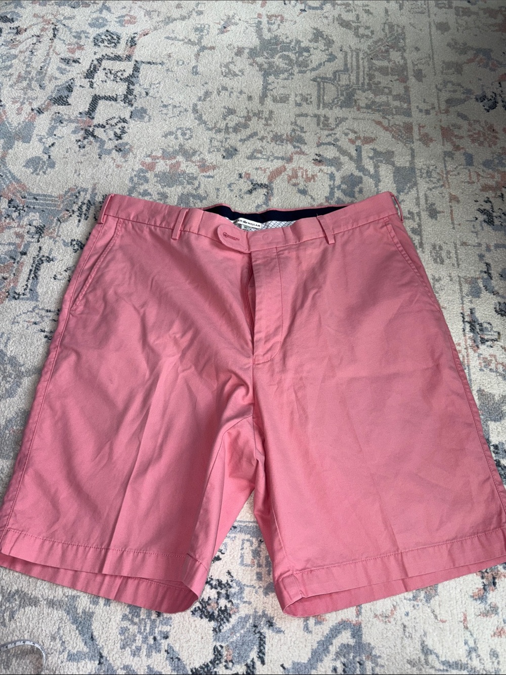 Peter Millar Classic Men's Salmon Pink Cotton Shorts size 36